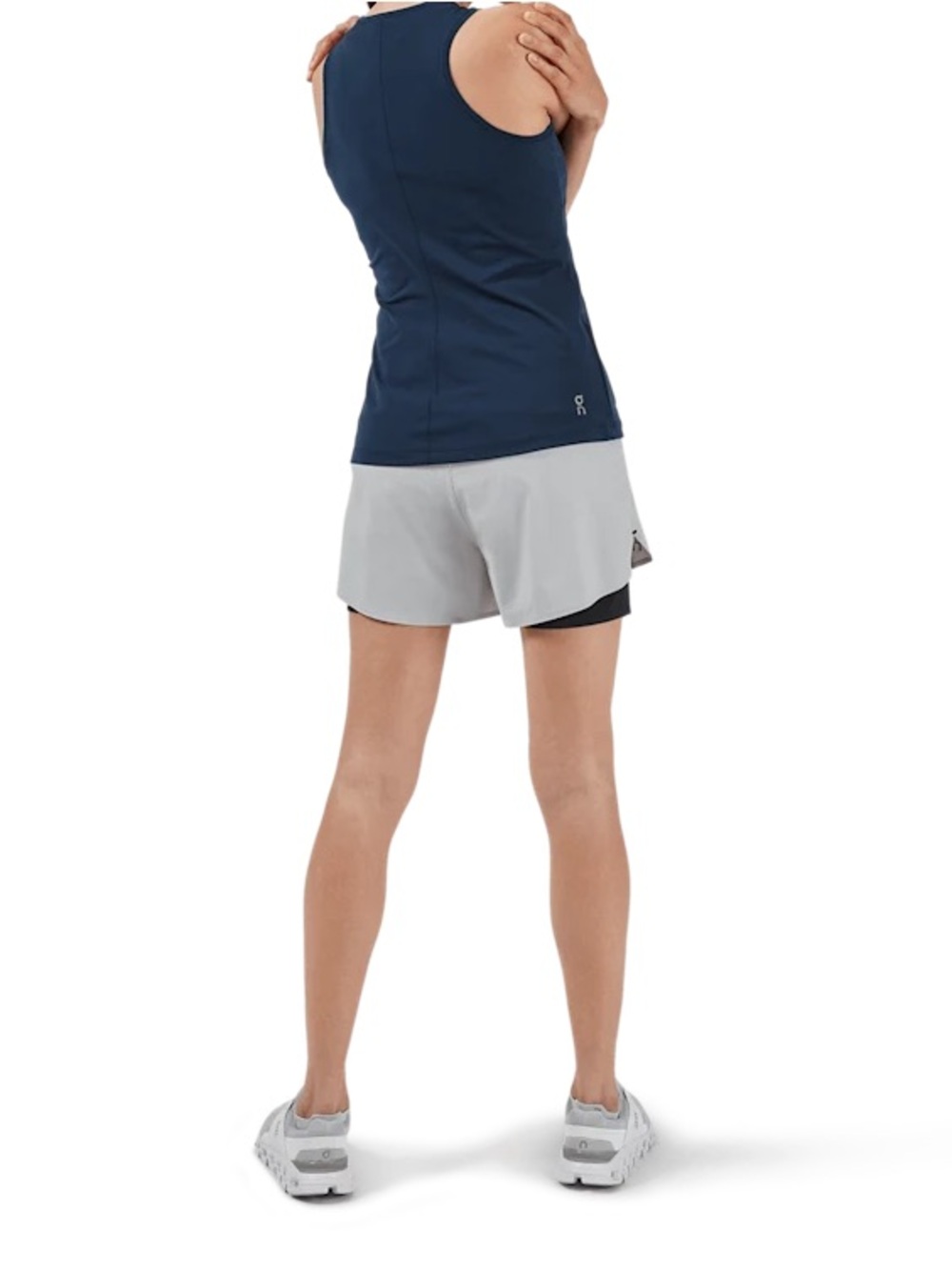 On Running Shorts with Inner Compression Tight - Picture 3 of 8